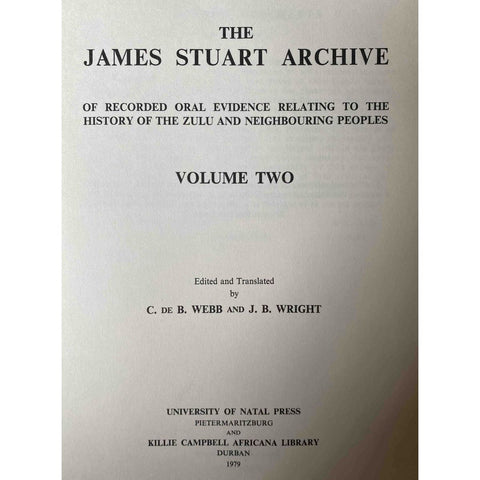 ISBN: 9780869801895 / 0869801899 - The James Stuart Archive: Volume 2 by C. De B. Webb and J.B. Wright, 1st Edition [1979]