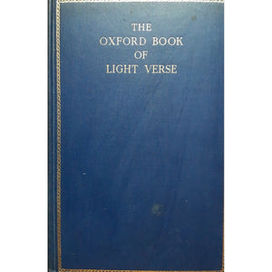 The Oxford Book of Light Verse by W.H. Auden [1938]